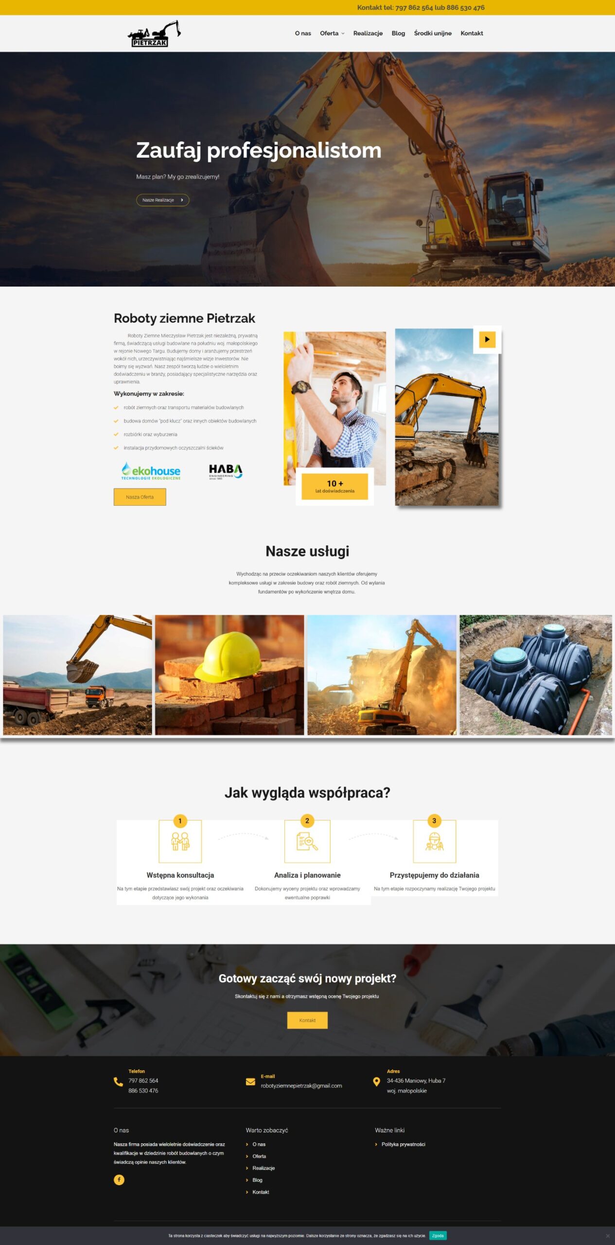 Roboty ziemne Pietrzak